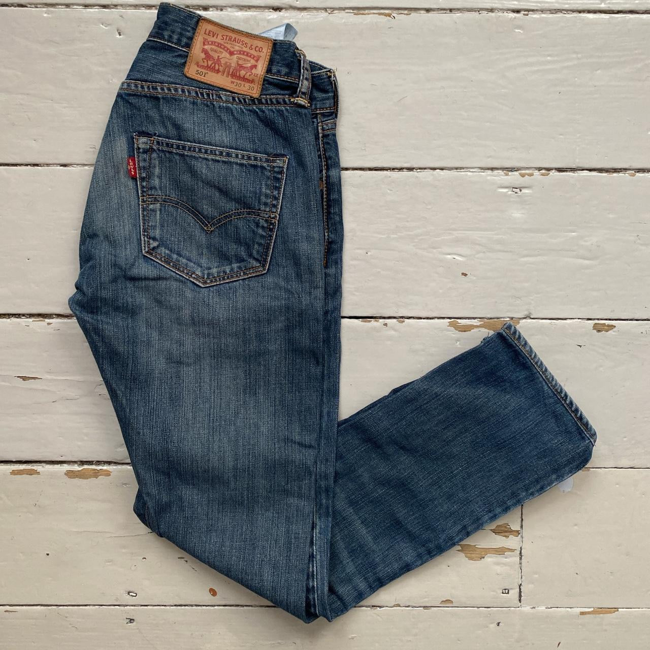 Levis 501 Navy Jeans (30/29)