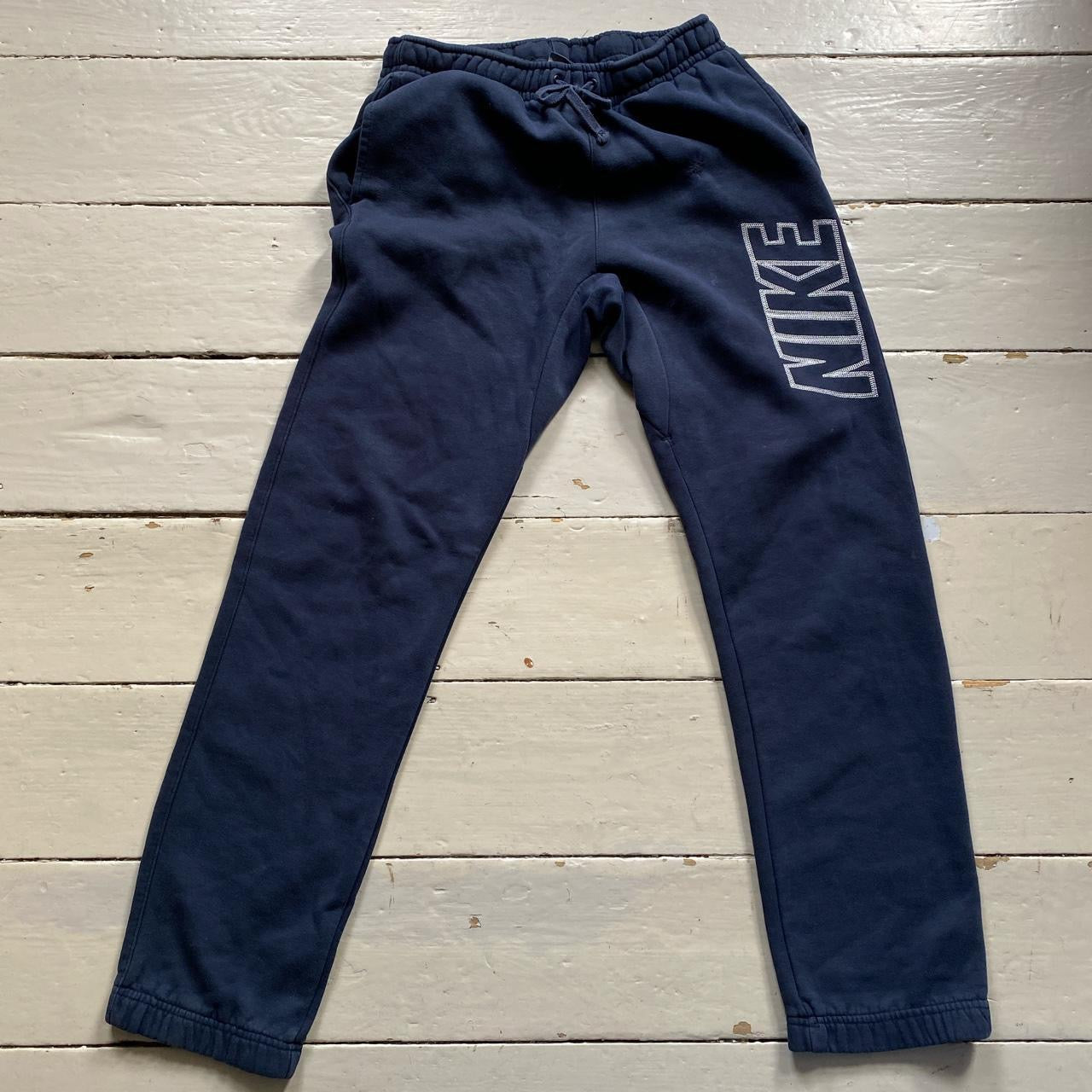 Nike Club Stitch Navy Joggers (Medium)