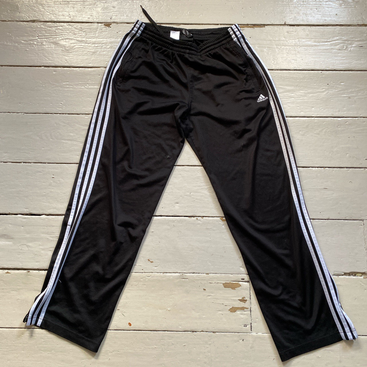 Adidas Black Track Bottoms (Large)