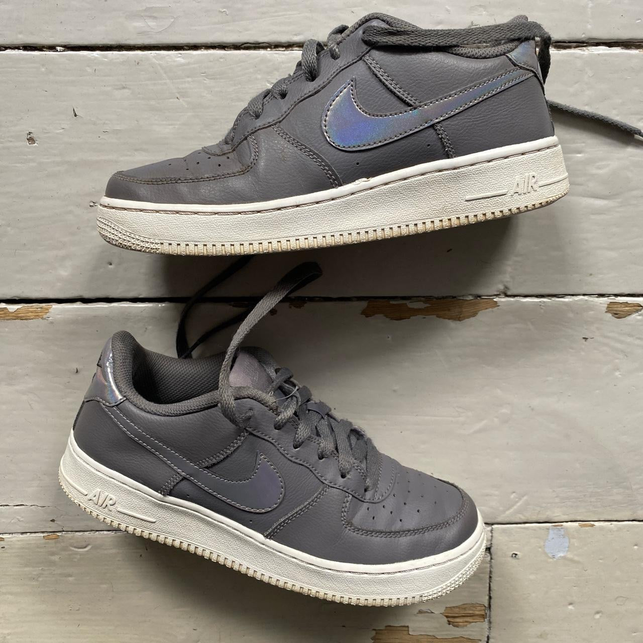 Nike Air Force 1 Grey and White (UK 5.5)