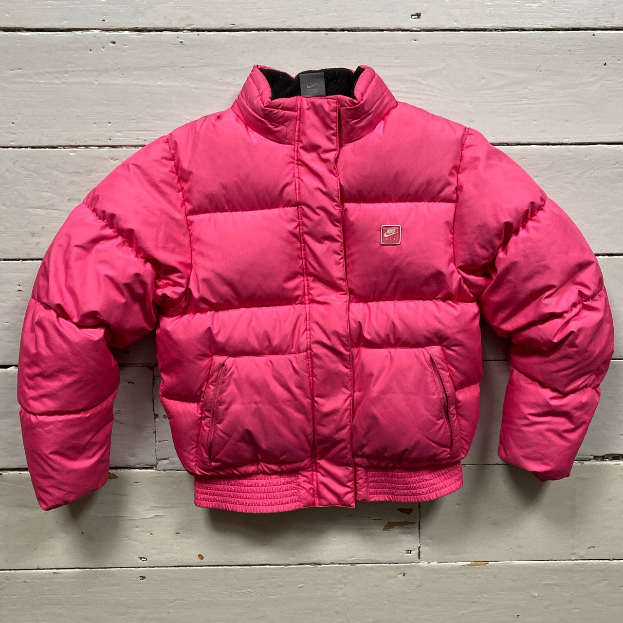 Nike Womens Pink Puffer Jacket (Large)