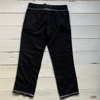 True Religion Big Tri Stitch Contrast Stitch Full Black and White tracksuit (XL)