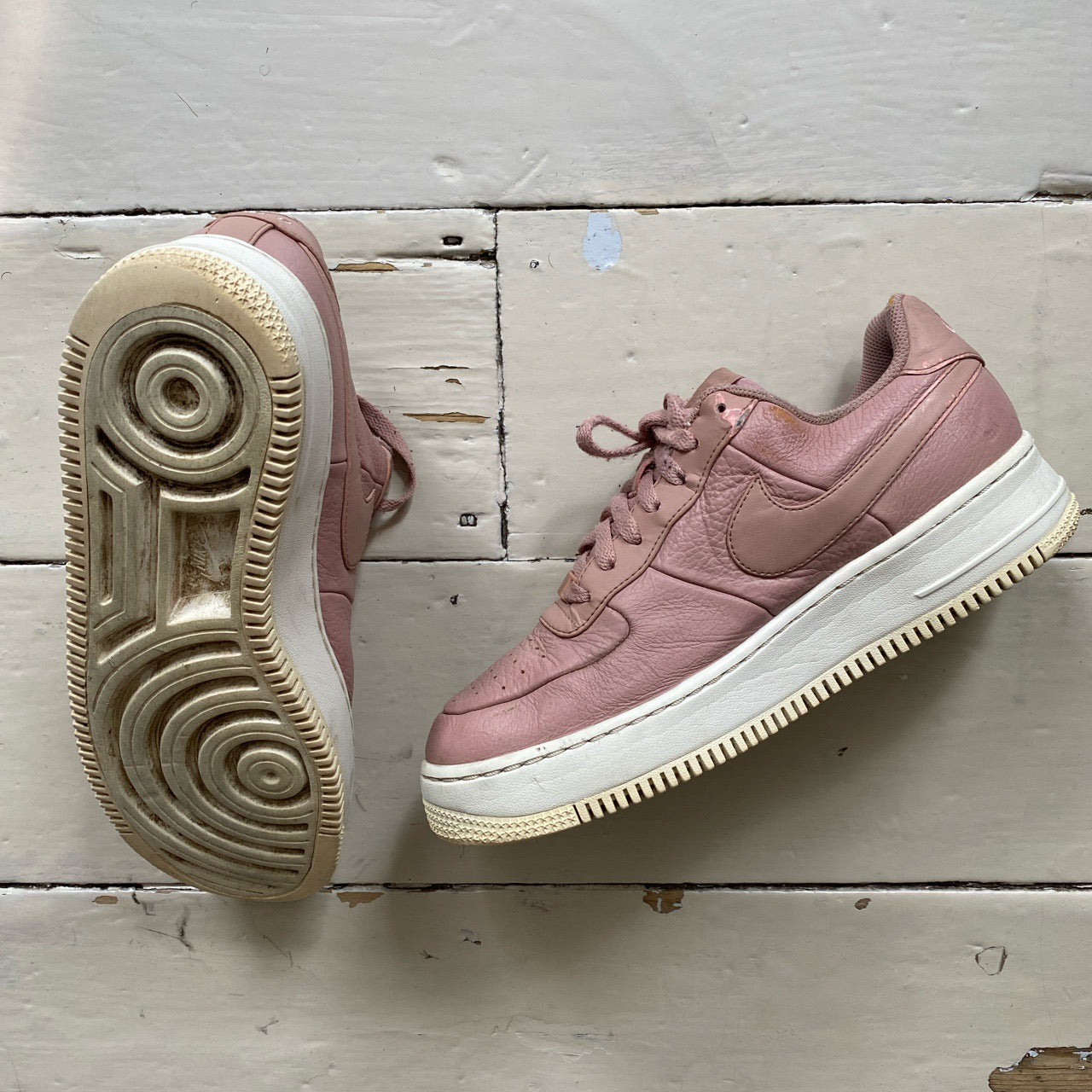 Nike Air Force 1 Pink Leather (UK 9)