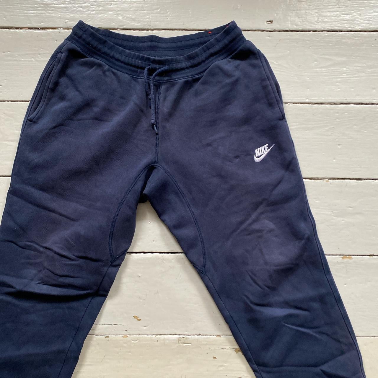 Nike Swoosh Navy Joggers (Medium)