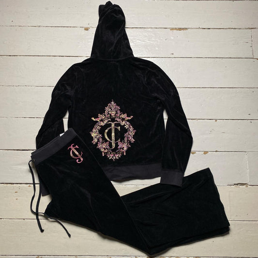 Juicy Couture Velour Black Tracksuit (XL)