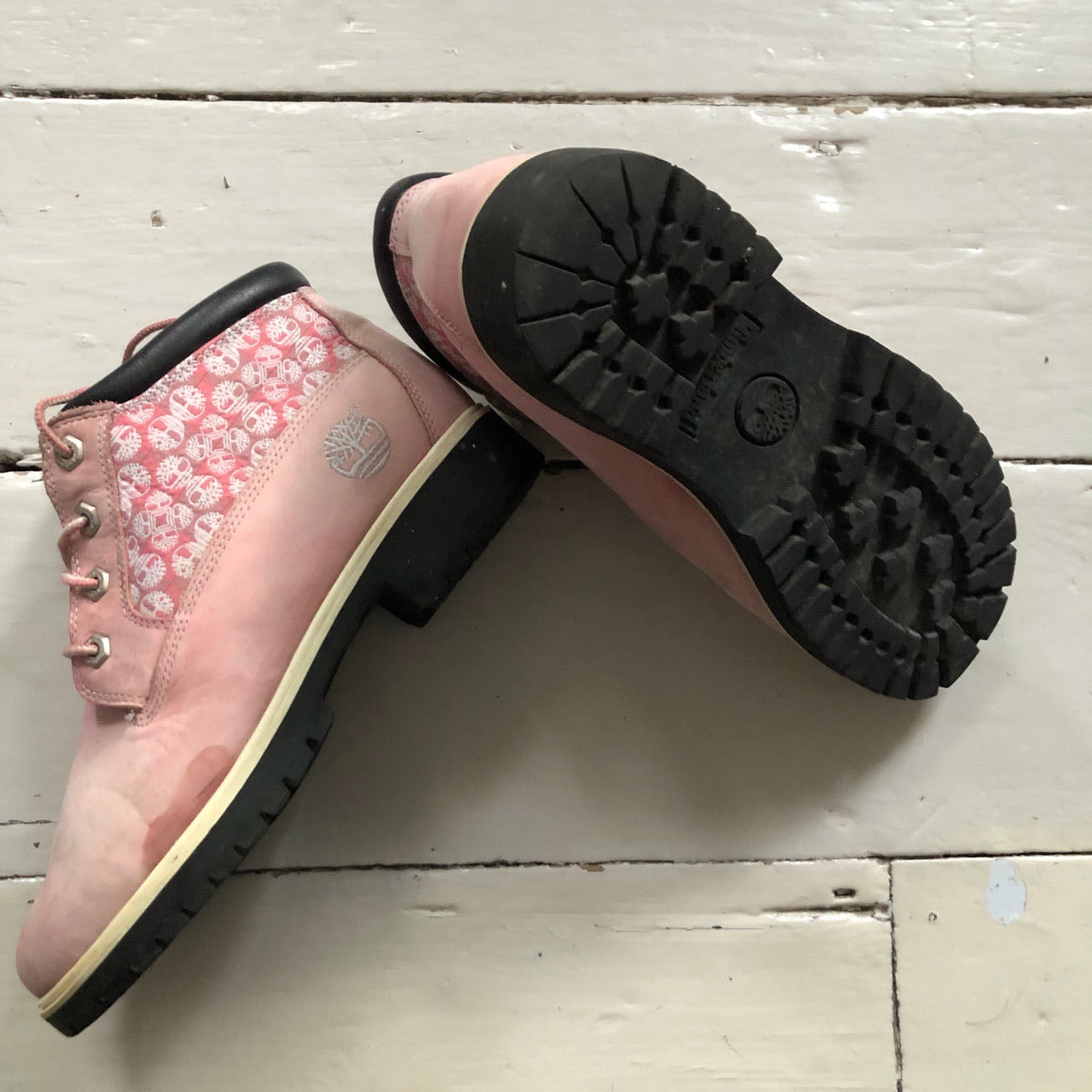 Timberland Pink Mid Boots (UK 6)