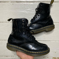Dr Martens Black Patent Boots (UK 4)