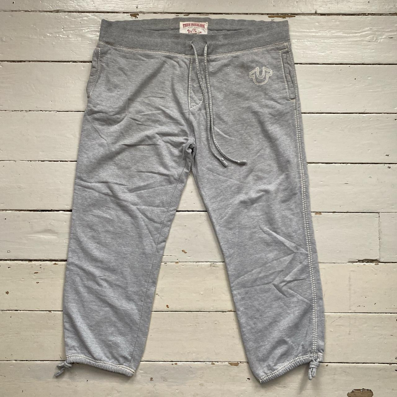 True Religion Big Stitch Grey Joggers (XXXL)