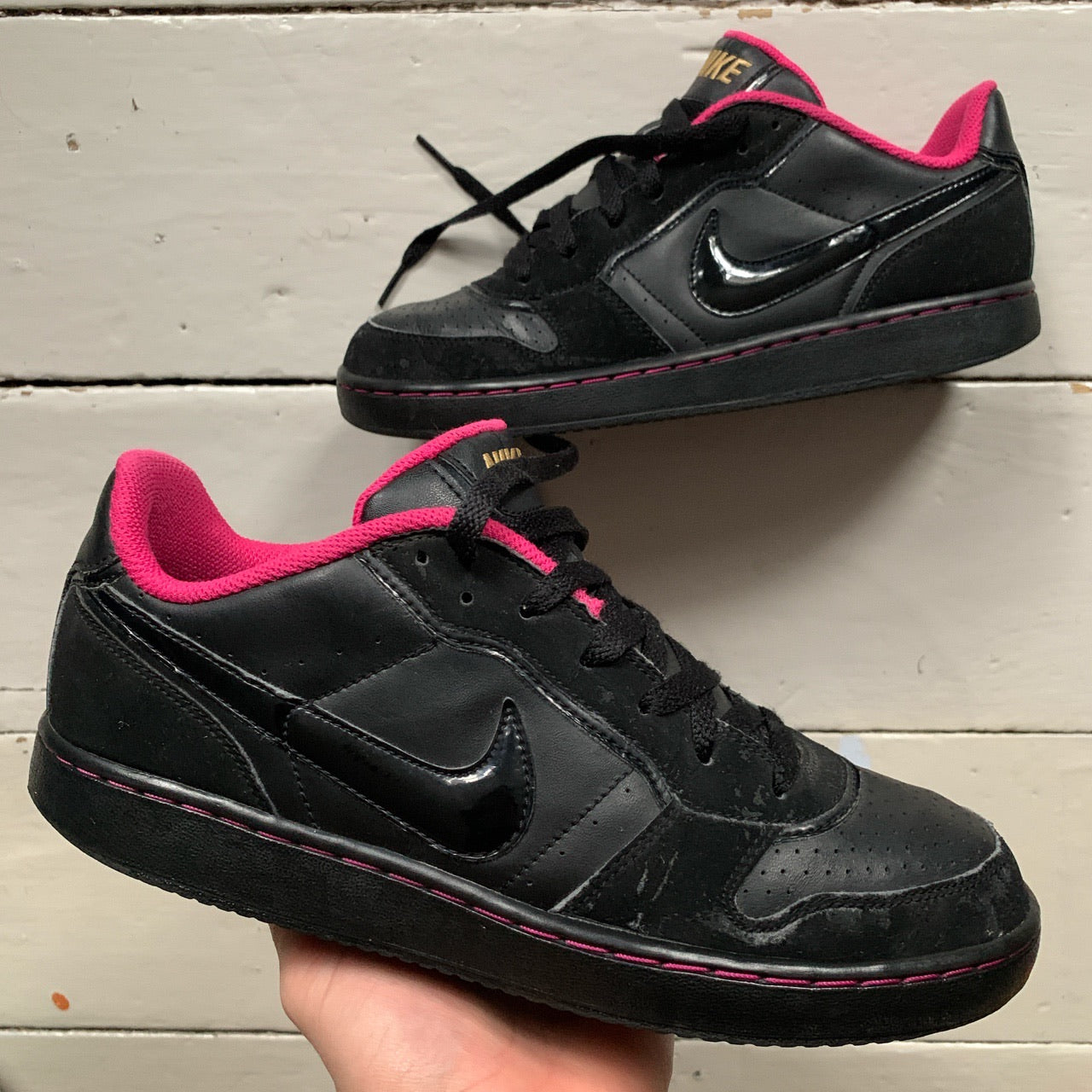 Nike Court Black and Pink (UK 7)