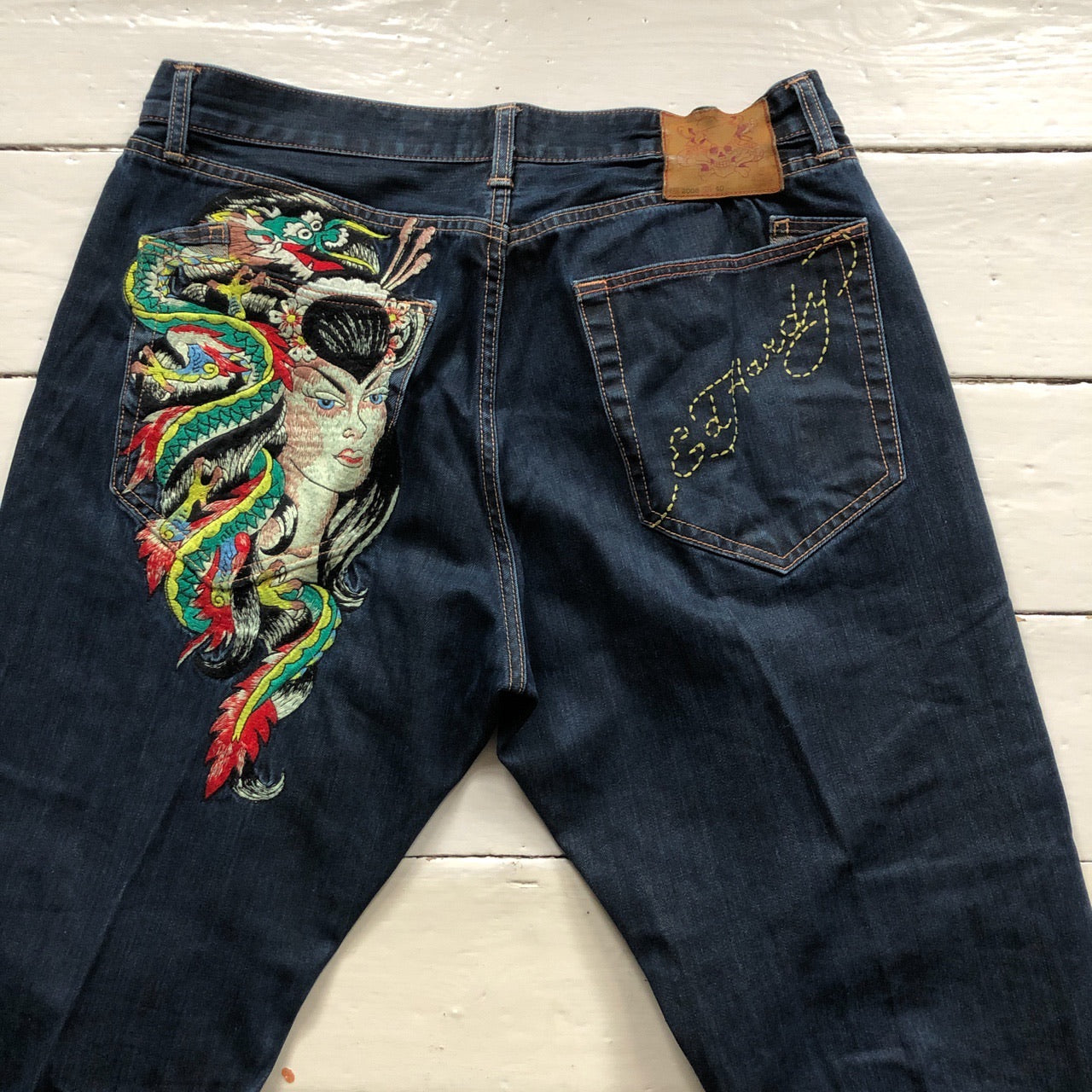 Ed Hardy Vintage Chinese Dragon Lady Jeans (40/32)