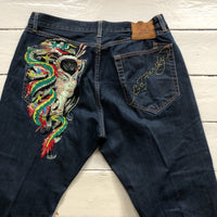 Ed Hardy Vintage Chinese Dragon Lady Jeans (40/32)