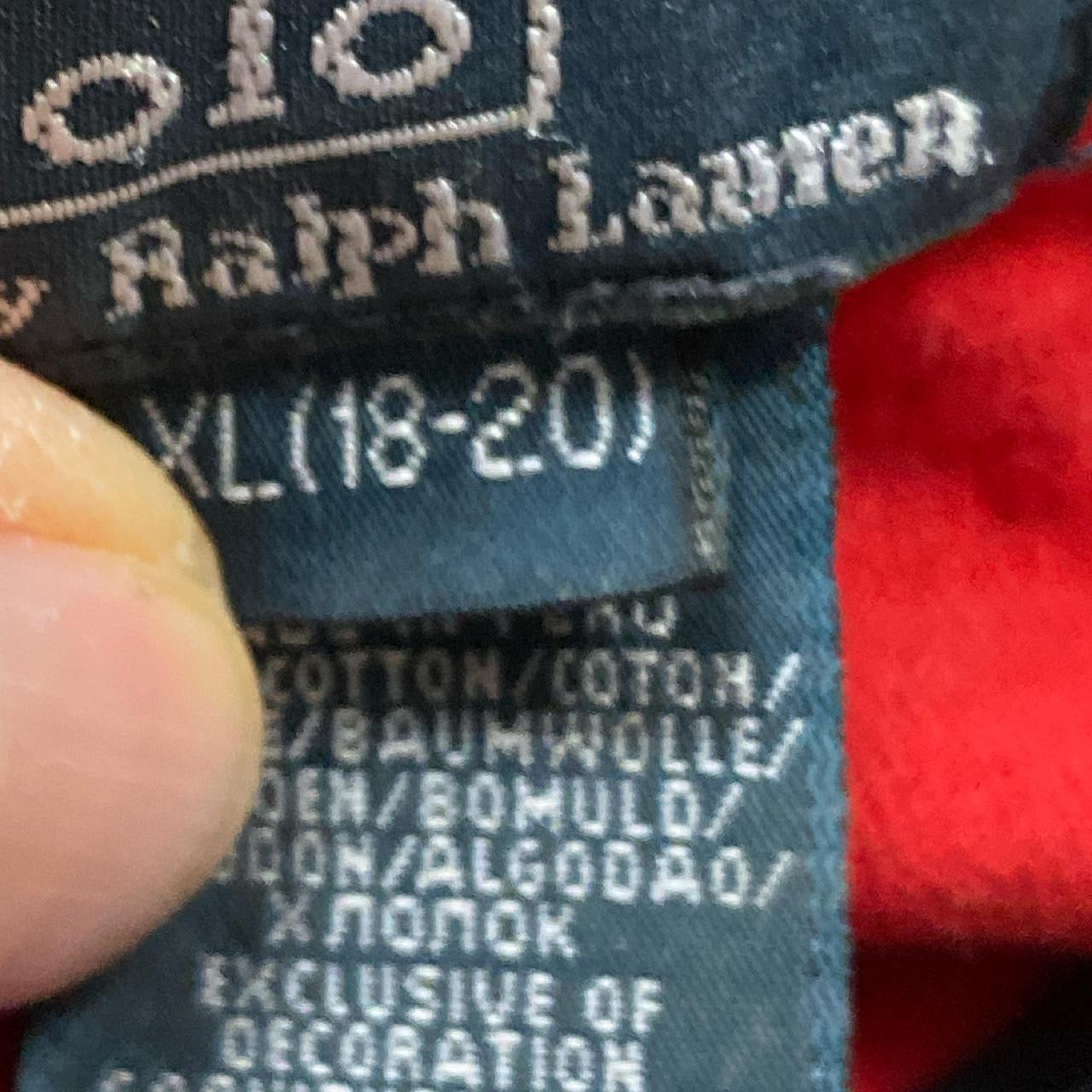 Ralph Lauren Red Polo Shirt (Large)
