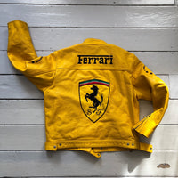 Ferrari Vintage 2003 Leather Yellow Jacket (XXL)
