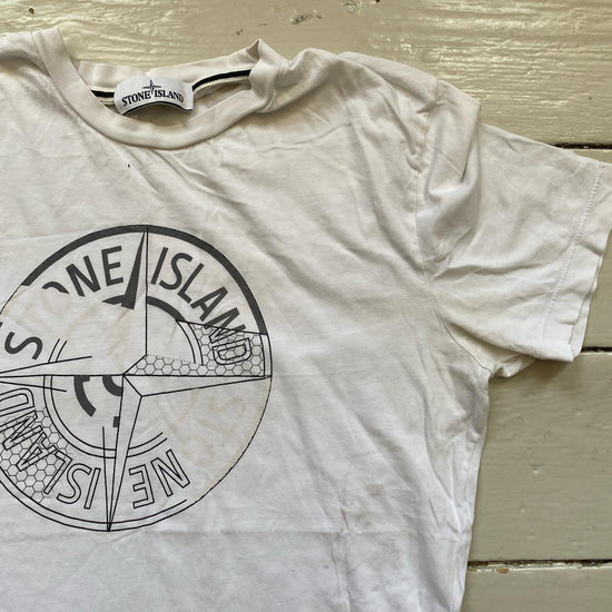 Stone Island White T Shirt (XL)