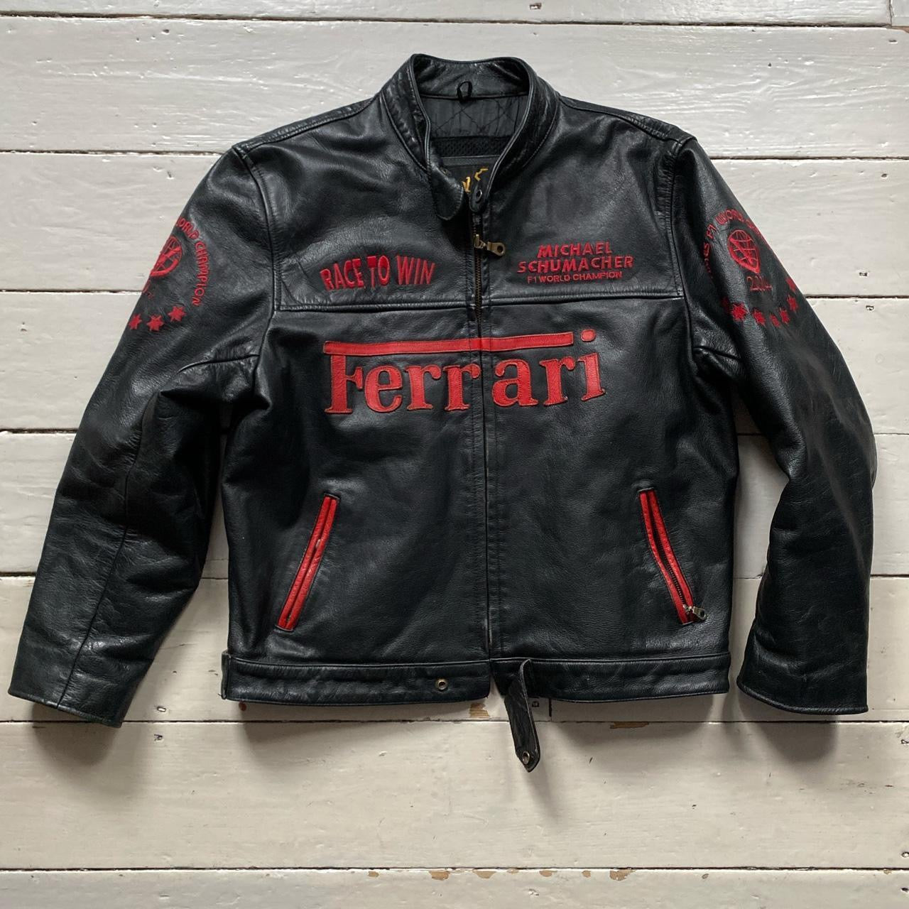 Ferrari Michael Schumacher Vintage Leather Jacket (XXL)