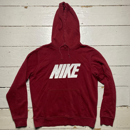 Nike Club Burgundy Hoodie (Medium)