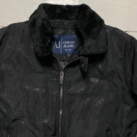 Armani Jeans Vintage Repeat Bomber Jacket (Small)
