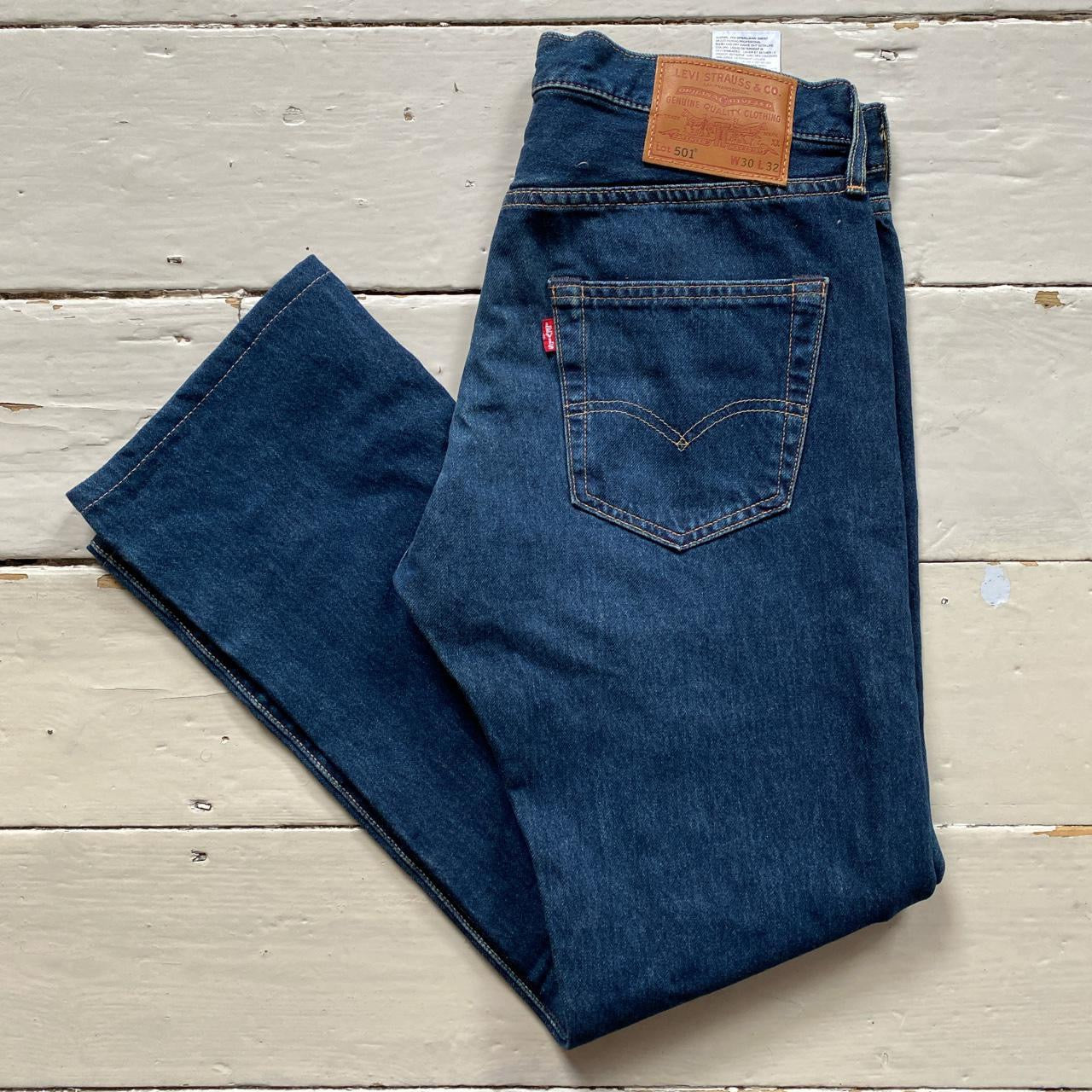 Levis 501 Navy Jeans (30/33)