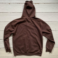 No Fear Brown Skeleton Full Zip Hoodie (Large)