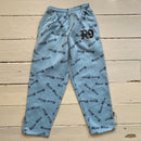 Raw Blue Vintage Repeat Logo Light Blue Joggers (Small)