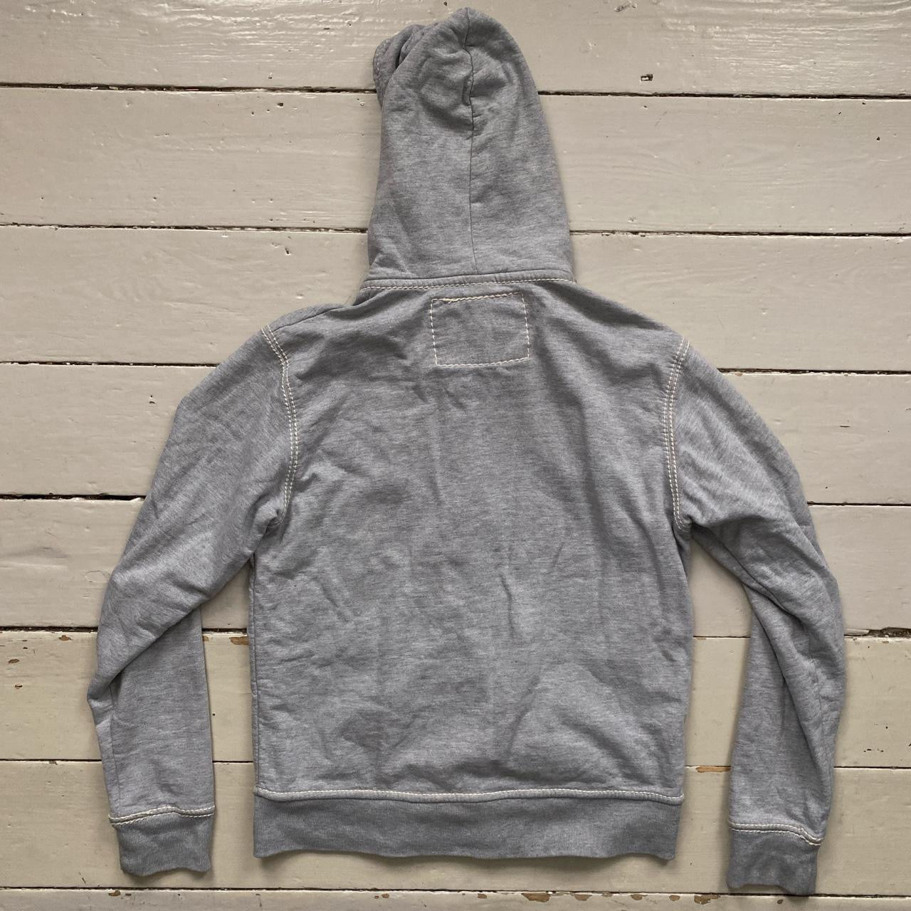 True Religion Stitch Grey Hoodie (Large)