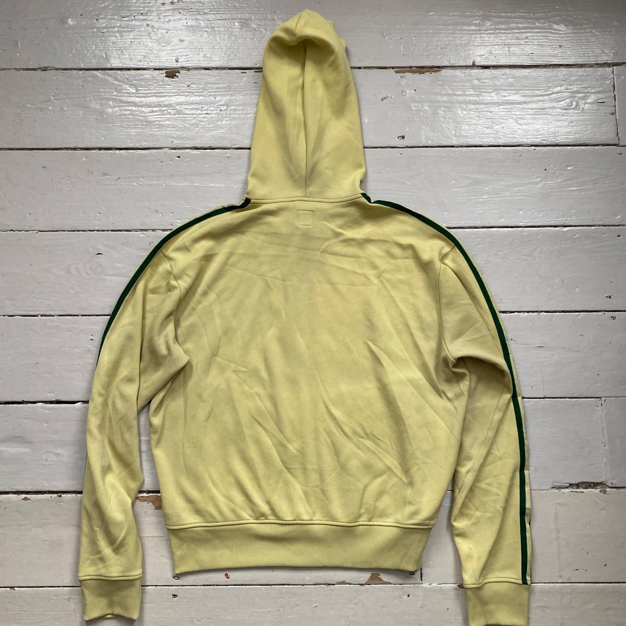 Adidas Yellow and Green Hoodie (XL)