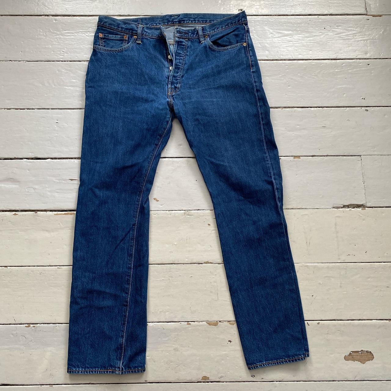 Levis 501 Dark Blue Jeans (36/32)