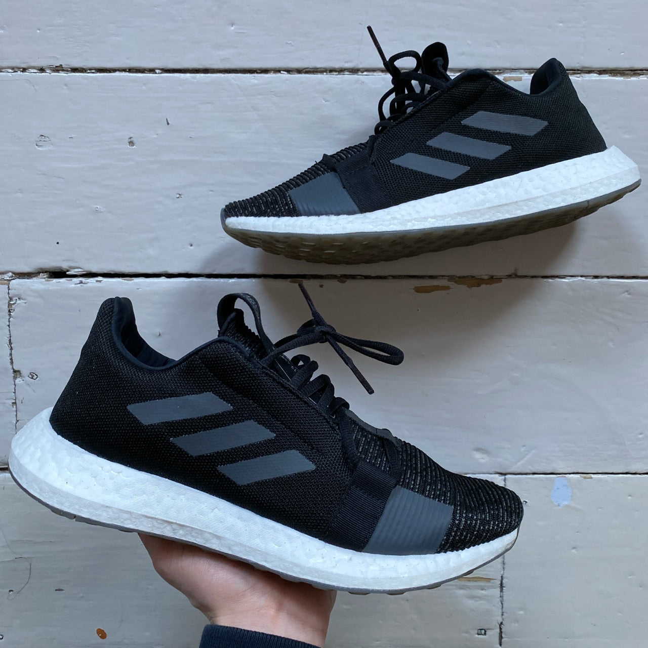 Adidas Ultra Boost Black and White (UK 8)