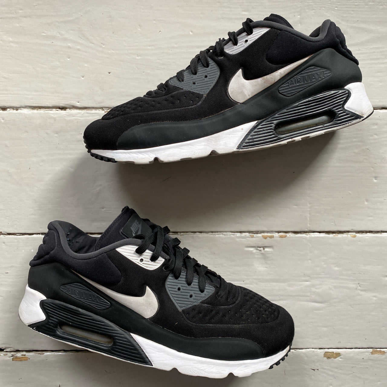 Nike Air Max 90 Black and White (UK 12)