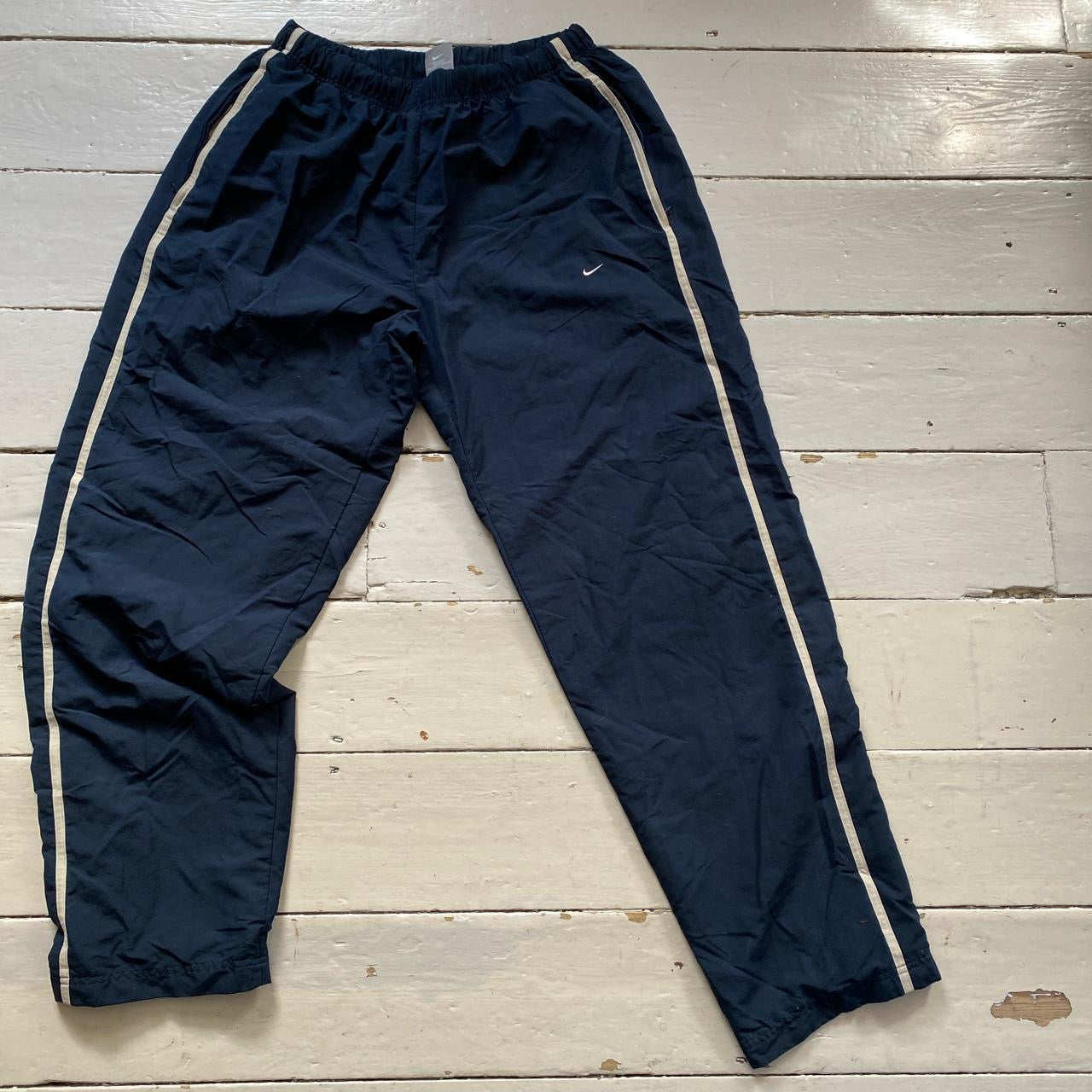 Nike Vintage Swoosh Navy Shell Bottoms (XL)