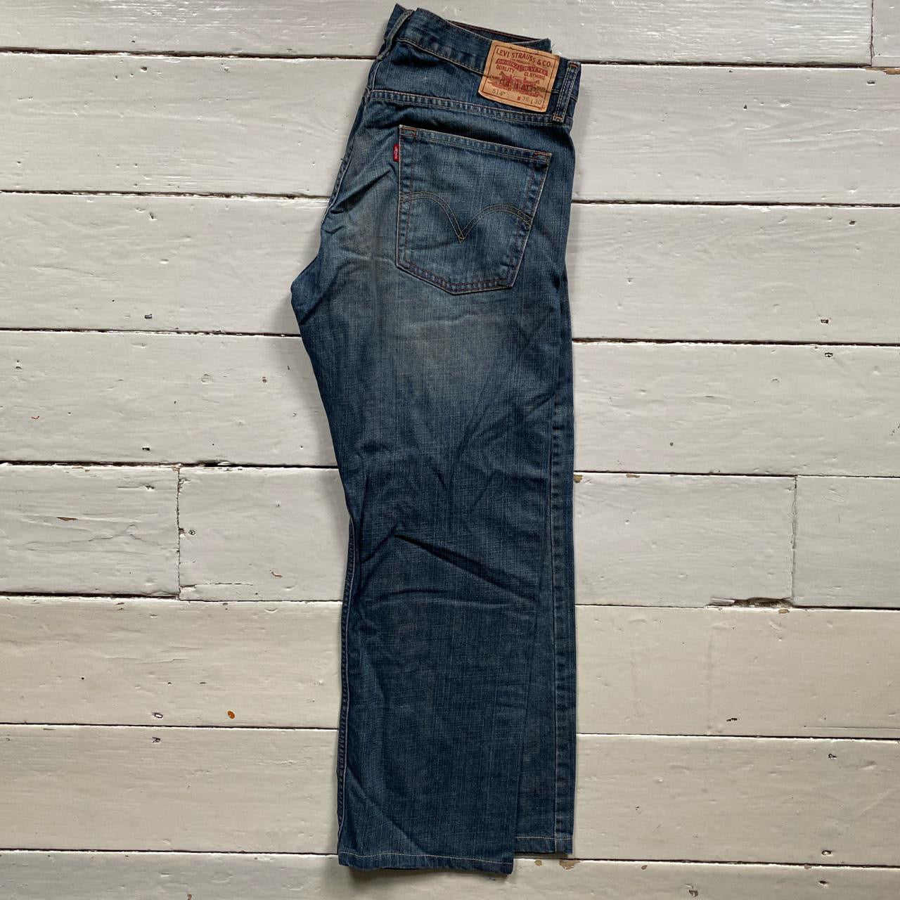 Levis 514 Stonewash Blue Jeans (36/28)