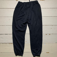 Nike Swoosh Black and White Joggers (Large)