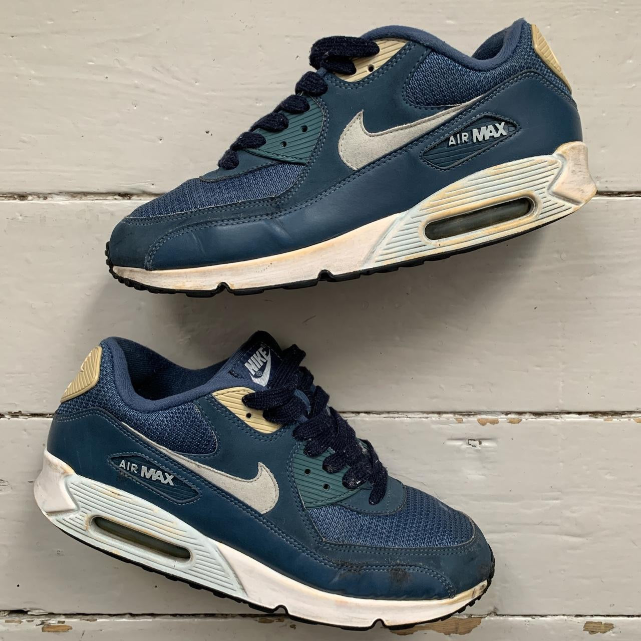 Nike Air Max 90 Blue and White (UK 10.5)