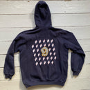 Akademiks A9 Vintage Navy and White Hoodie (XL)