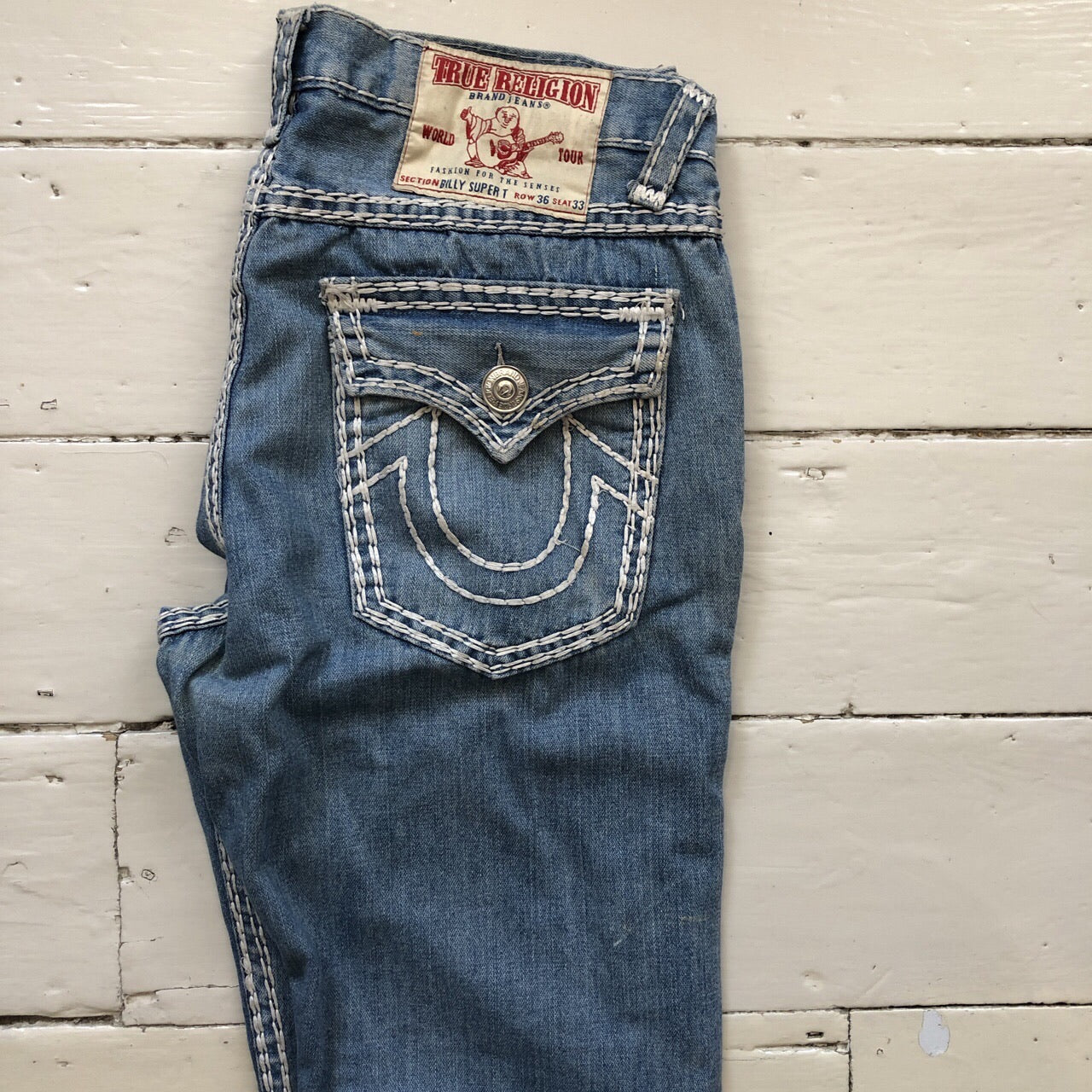 True Religion Stonewashed Jeans (36/33)