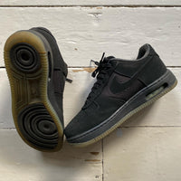 Nike Air Force 1 Black Suede Air Bubble (UK 8.5)