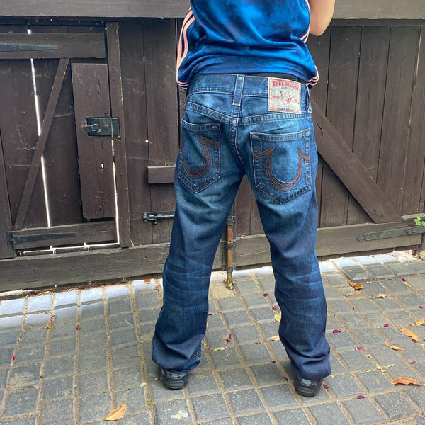 True Religion Rainbow Bobby Brown Stitch Jeans (32/32) – Wear Garson