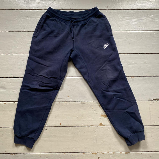 Nike Swoosh Navy Joggers (Medium)