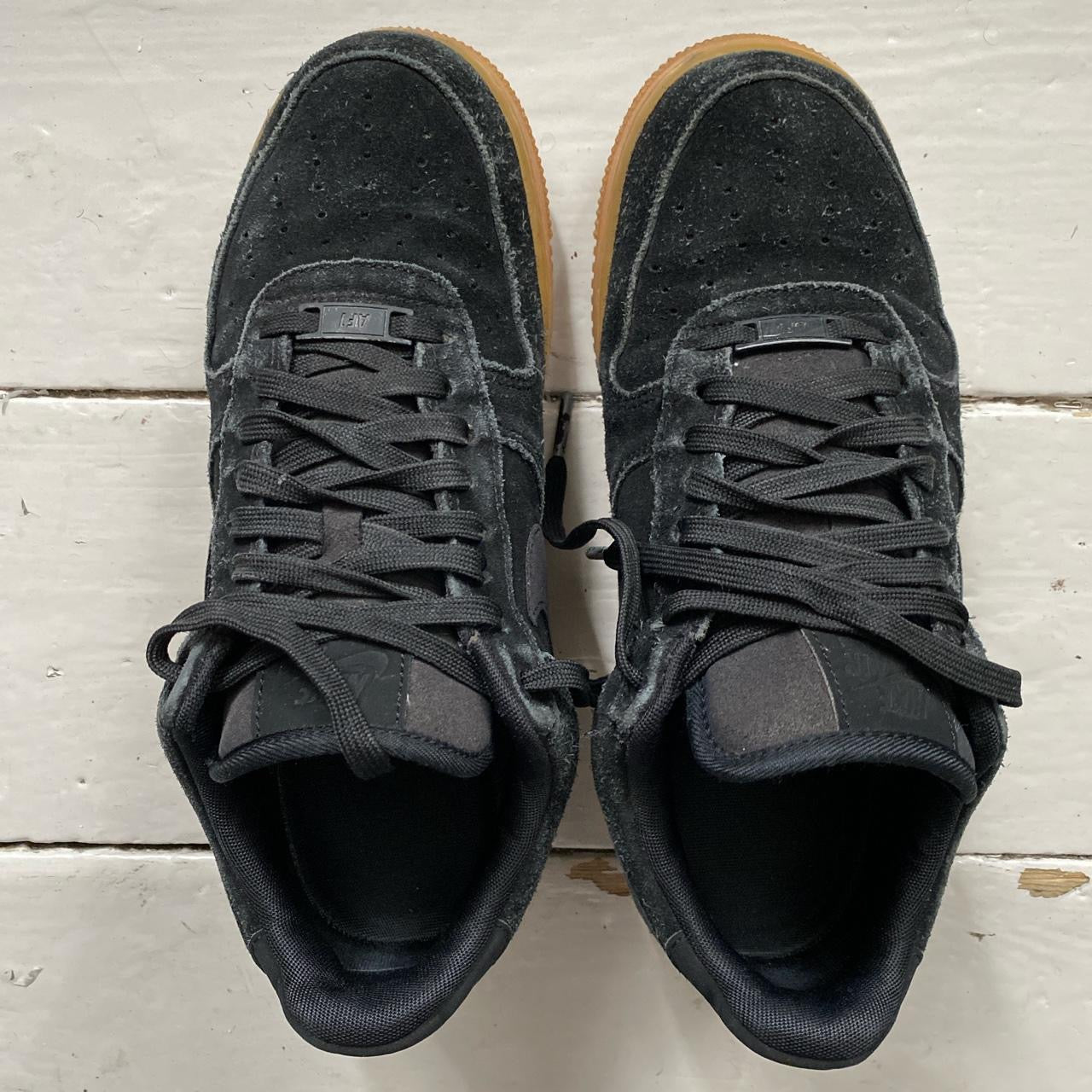 Nike Air Force 1 Black Gum Sole (UK 7)