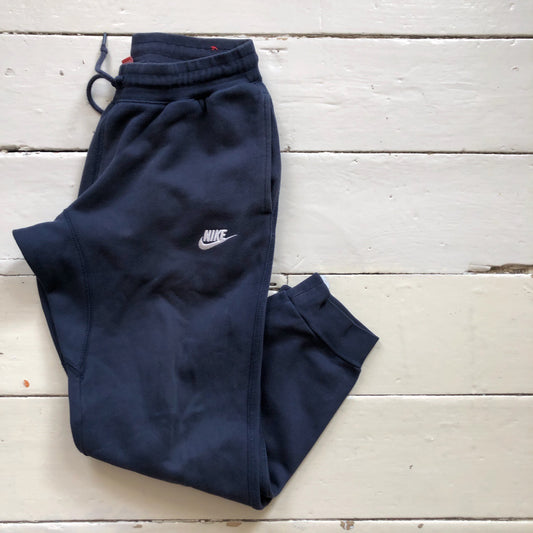 Nike Swoosh Navy Joggers (Small)