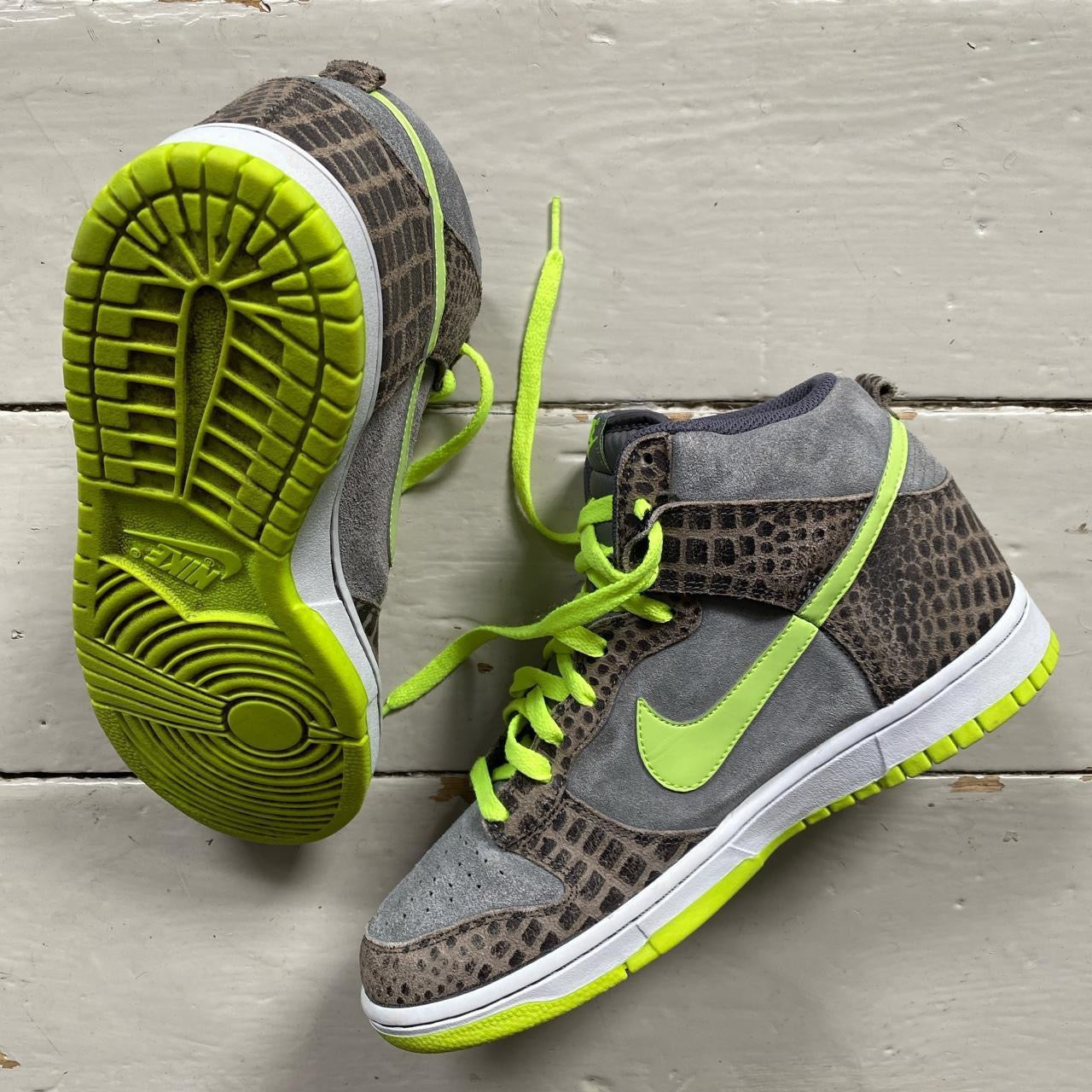 Nike Dunk Cool Grey Laser Green (UK 8)