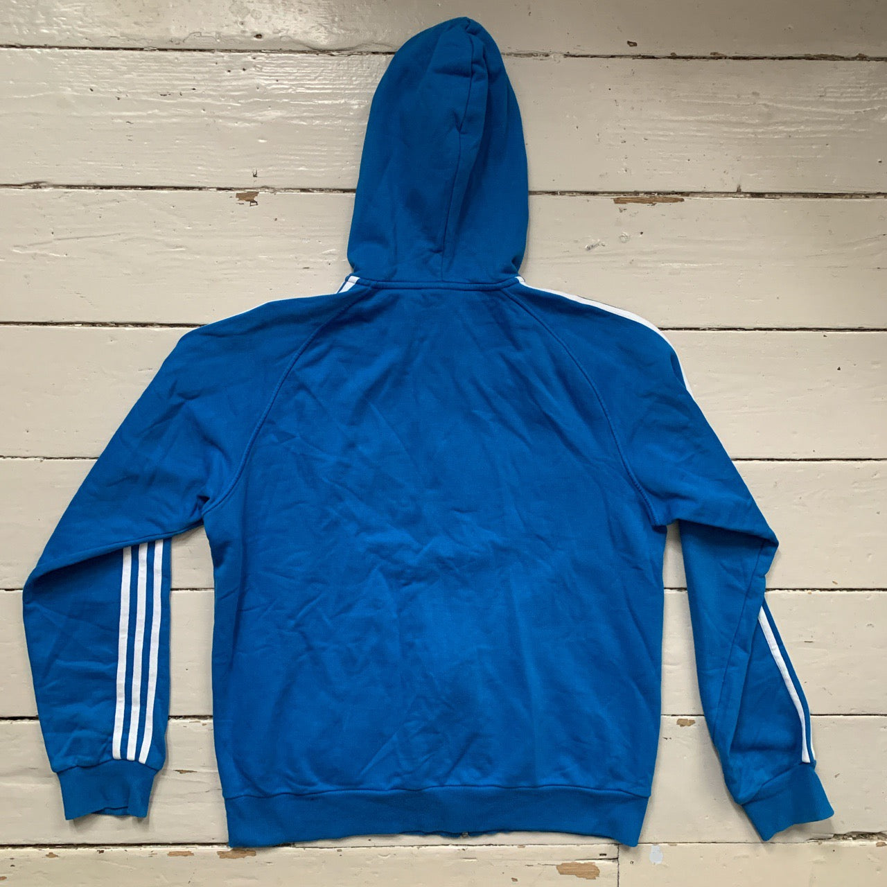 Adidas Performance Blue and White Hoodie (Large)