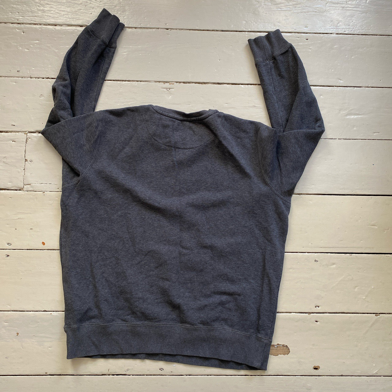 Nike Swoosh Grey Sweatshirt (Large)