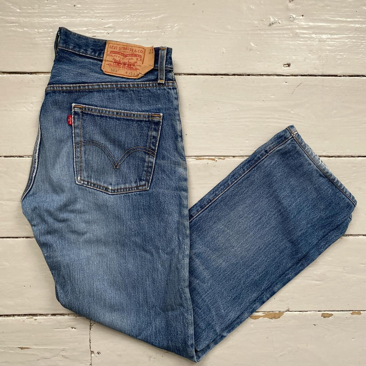 Levis 501 Light Blue Jeans (33/33)