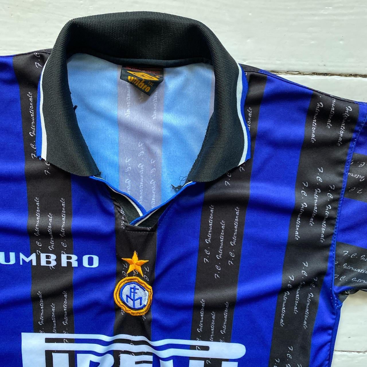 Inter Milan Vintage 97/98 Umbro Football Jersey (Large)