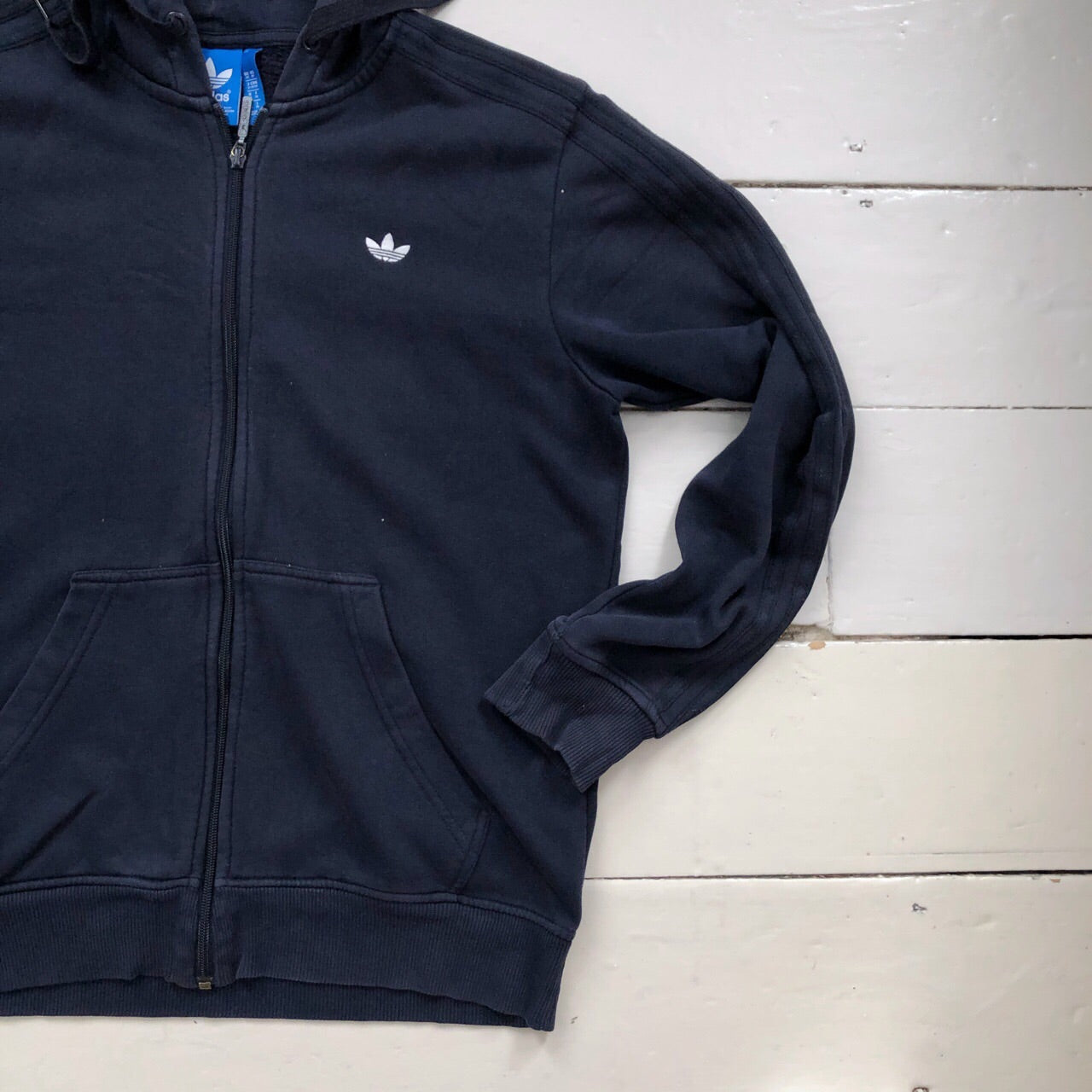 Adidas Originals Navy Hoodie (Medium)