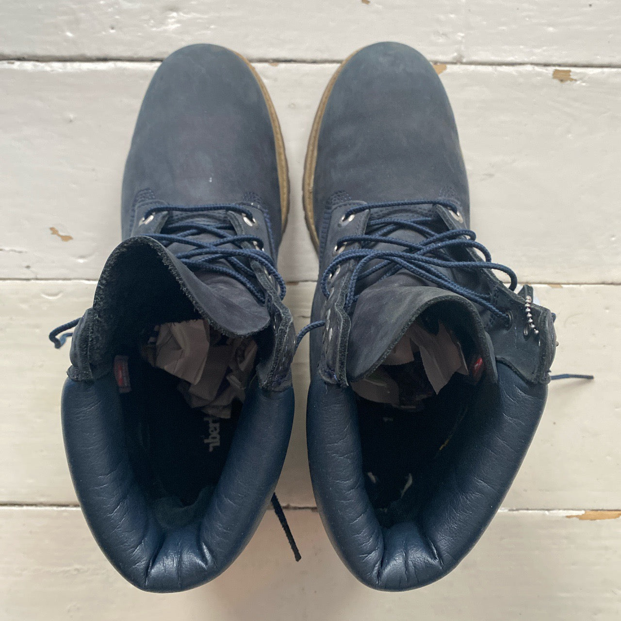 Timberland Navy Boots (UK 10)