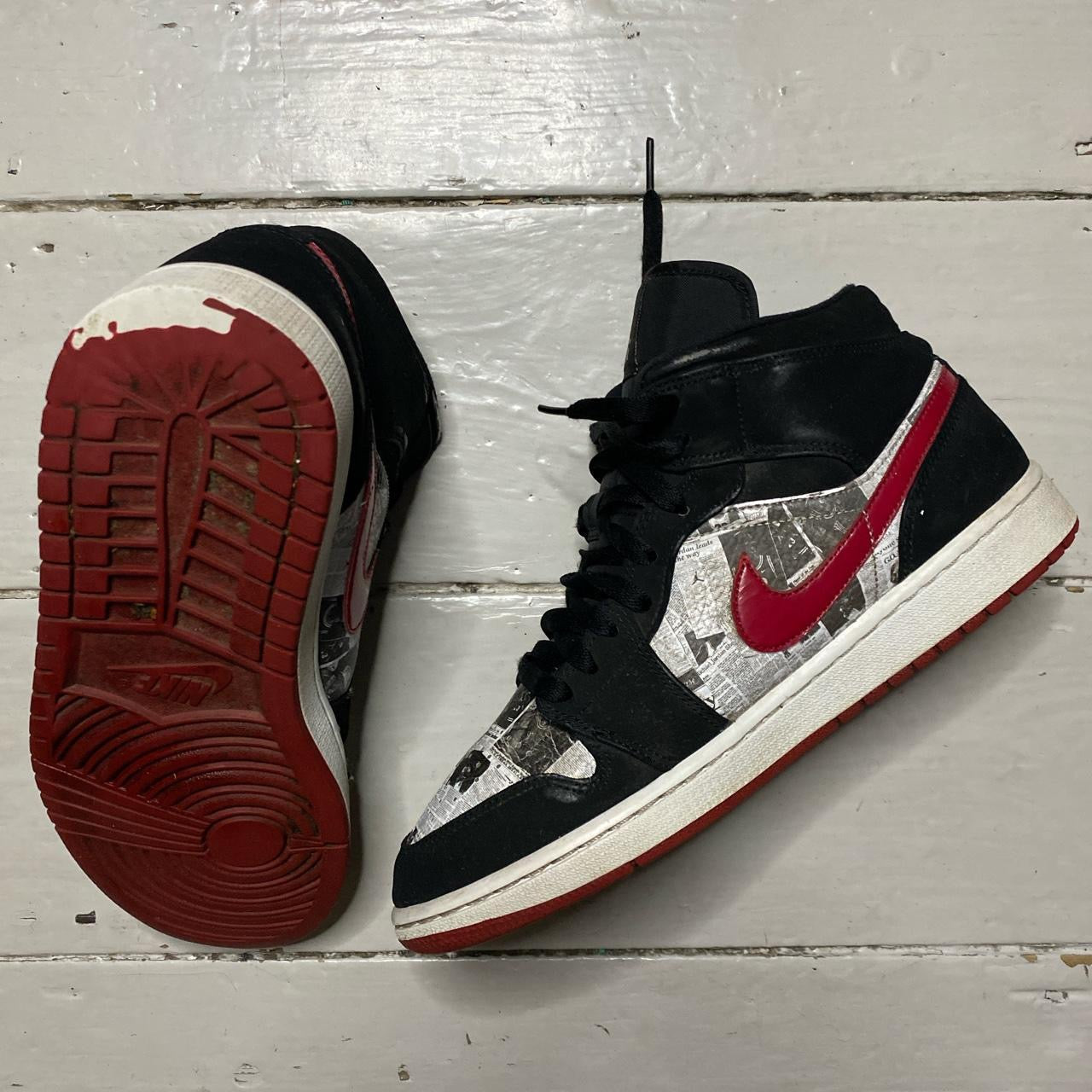 Jordan 1 Newspaper Air Times (UK 8)