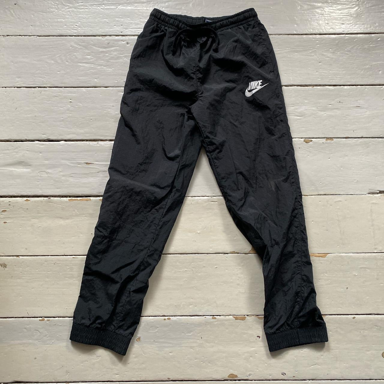 Nike Swoosh Black Shell Bottoms Womens (Small)