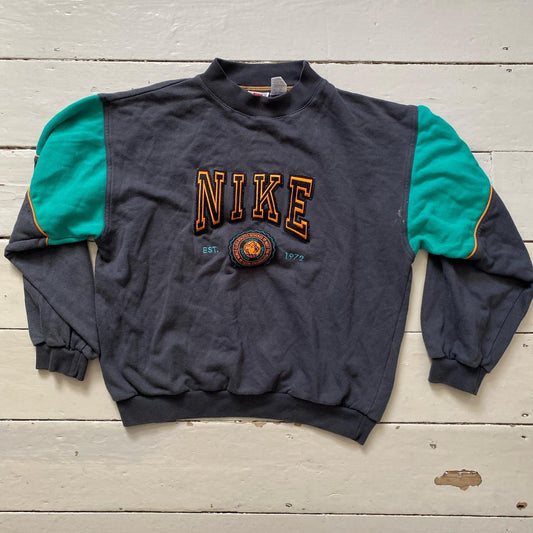 Nike Vintage Spellout Grey Jumper (Medium)